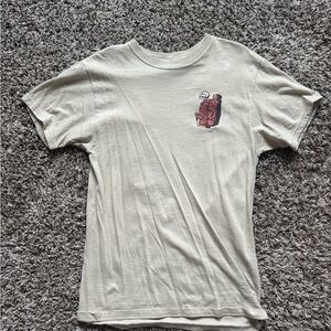 Beige Graphic T-Shirt with Yellowstone Design
